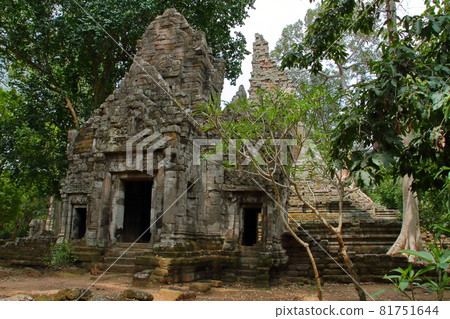 柬埔寨暹粒世界遺產吳哥城遺址中的普雷亞帕里萊寺 柬埔寨暹粒世界遺產吳哥城遺址中的普雷亞帕里萊寺 81751644