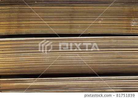 Sheet metal is in bundles in the warehouse Sheet metal is in bundles in the warehouse 81751839