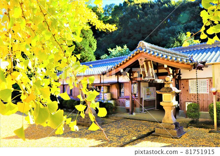 入坂道神社。秋景大銀閣 入坂道神社。秋景大銀閣 81751915