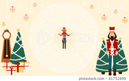 Christmas printable worksheet for kids with nutcracker chracter and gift boxes, help to find right way to mouse king 81752899