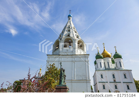 Beautiful bell tower of the Assumption Cathedral in Kolomna, Russia Beautiful bell tower of the Assumption Cathedral in Kolomna, Russia 81755184