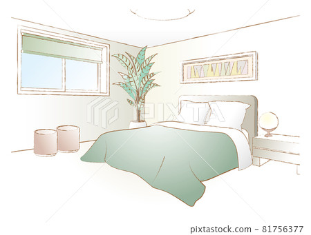 臥室的向量圖 81756377