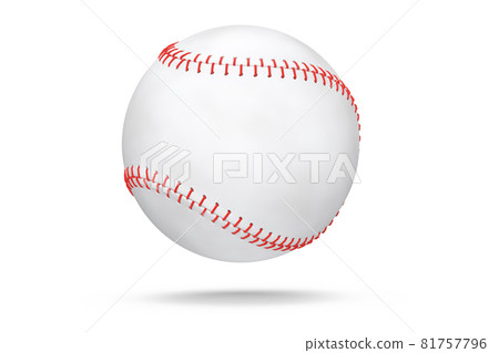 Softball or baseball ball isolated on white background. 81757796