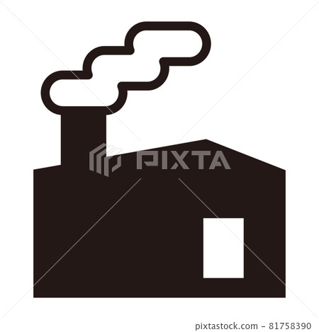 Crematorium simple icon / white background Crematorium simple icon / white background 81758390