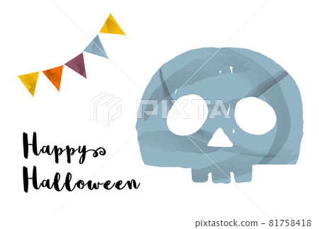 Halloween skull illustration Halloween skull illustration 81758418
