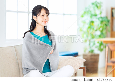 女性客廳生活方式休閒冷感 81758540