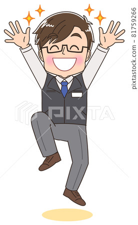Male clerk at an electronics store or home appliance retailer 81759266