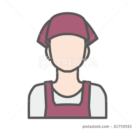 Cafe clerk character icon Cafe clerk character icon 81759583
