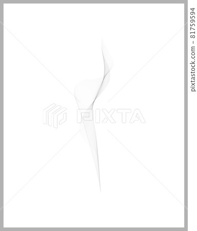 Beautiful realistic illustration of rising smoke, steam, fragrance, healing, design Beautiful realistic illustration of rising smoke, steam, fragrance, healing, design 81759594