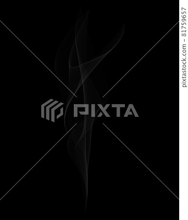 Beautiful realistic illustration of rising smoke, steam, fragrance, healing, design Beautiful realistic illustration of rising smoke, steam, fragrance, healing, design 81759657