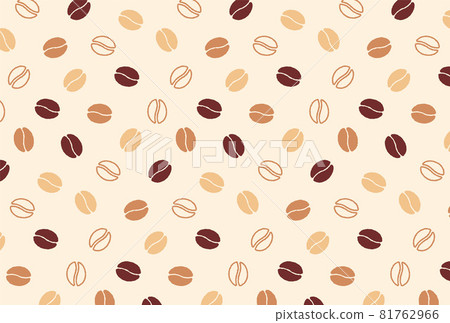 Coffee beans seamless pattern 81762966