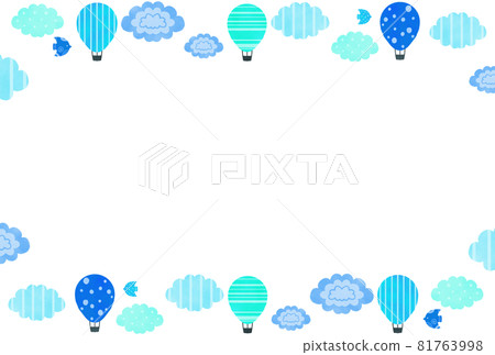 Scandinavian style balloon frame blue Scandinavian style balloon frame blue 81763998