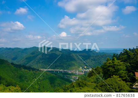 Summer Mt. Takao, view from the observation deck, Hachioji JCT Summer Mt. Takao, view from the observation deck, Hachioji JCT 81765638