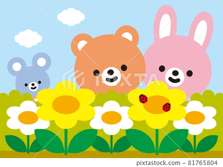 動物混合花園瓢蟲 81765804