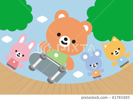 動物混合滑板 81765805