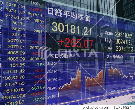 <Tokyo> Stock price board 81766824