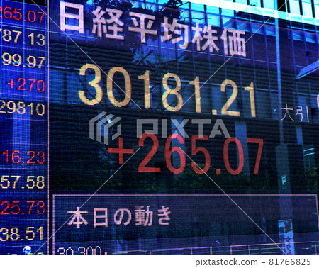<Tokyo> Stock price board 81766825