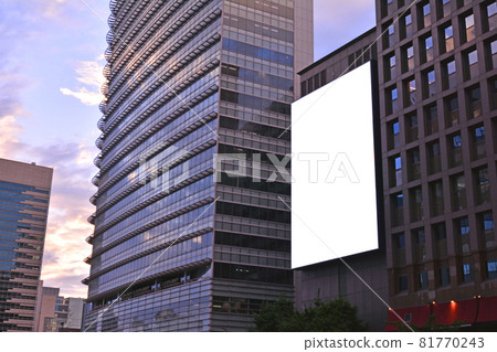 Seoul downtown billboard advertising mockup background Seoul downtown billboard advertising mockup background 81770243