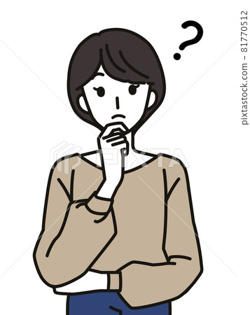 Thinking woman 81770512