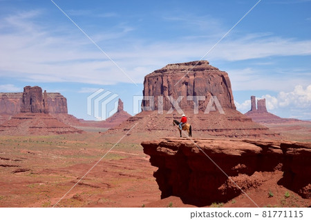 Monument Valley and Cowboy Monument Valley and Cowboy 81771115