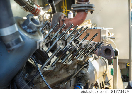 Engine cylinders diesel generator set without sleeves. 81773479