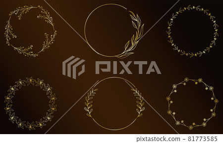 Set of black laurels frames branches. Vintage laurel wreaths collection. Set of black laurels frames branches. Vintage laurel wreaths collection. 81773585