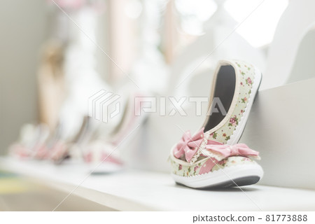 young girl shoes in children footwear shop 81773888