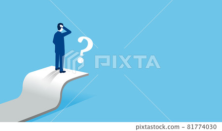 Businessmen climbing the stairs to the goal, 3D illustrations, vector illustrations 81774030