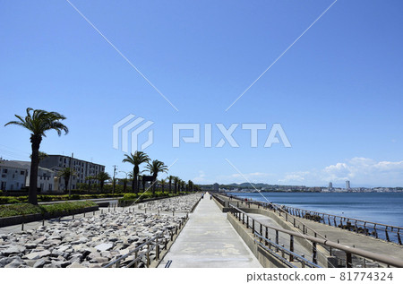 Seaside promenade, Umikaze no Michi, seawall 81774324