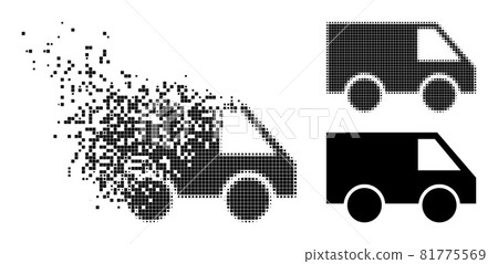 Erosion and Halftone Pixel Van Glyph Erosion and Halftone Pixel Van Glyph 81775569