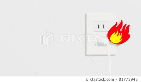 A fire erupts from an electrical outlet right in front of your eyes A fire erupts from an electrical outlet right in front of your eyes 81775948