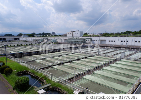 東京都下水道局多摩川水再生中心沉澱池 東京都下水道局多摩川水再生中心沉澱池 81776385