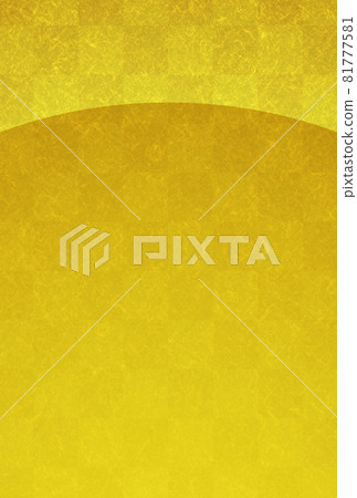 Golden checkered Japanese pattern background with arc divisions (postcard size) no.03 Golden checkered Japanese pattern background with arc divisions (postcard size) no.03 81777581