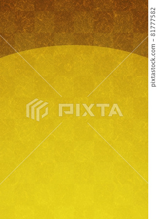 Golden checkered Japanese pattern background with arc divisions (postcard size) no.04 Golden checkered Japanese pattern background with arc divisions (postcard size) no.04 81777582