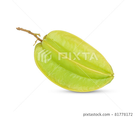 Carambola isolated on white background (Averrhoa carambola, star apple, starfruit) 81778172