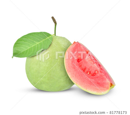 Pink Guava fruit isolated on white background 81778173
