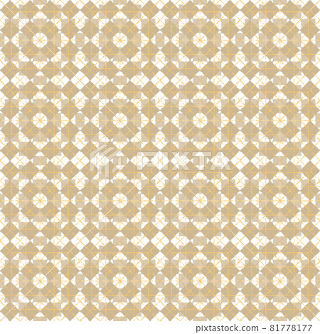 ethnic pattern with geometric seamless flower... - Stock Illustration ...