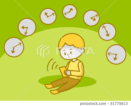 Smartphone dependent man 81778613