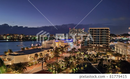 Night view of resort 81779415