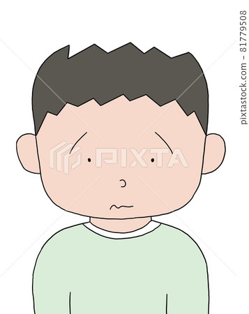 boy, facial expression, failure - Stock Illustration [81779508] - PIXTA