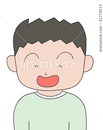 boy, grin, grinning - Stock Illustration [81779513] - PIXTA