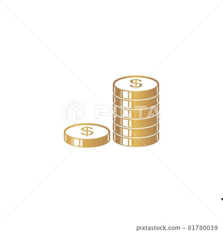 golden coin money icon vector illustration golden coin money icon vector illustration 81780039