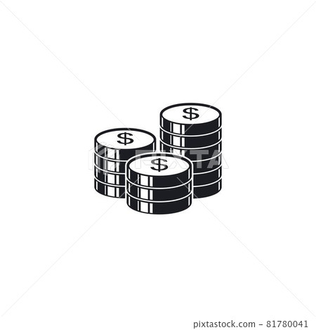 coin money icon vector illustration coin money icon vector illustration 81780041