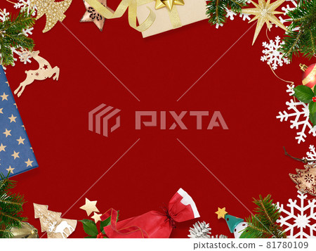 cute christmas frame material 81780109