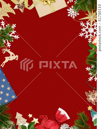 cute christmas frame material 81780110
