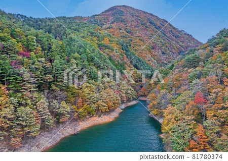 七宿水壩的紅葉<宮城縣> 七宿水壩的紅葉<宮城縣> 81780374