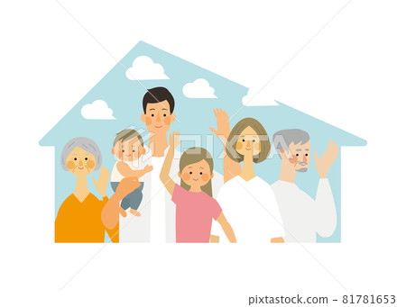 Vector illustration of a family planning their own home Vector illustration of a family planning their own home 81781653