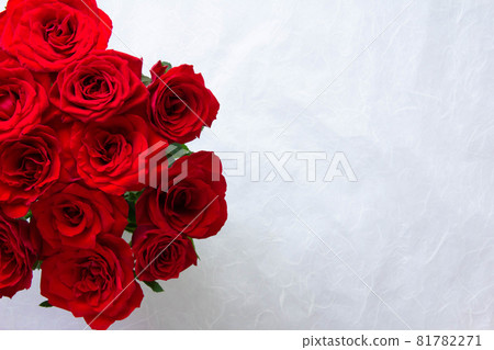 Bouquet of red roses with copy space Bouquet of red roses with copy space 81782271