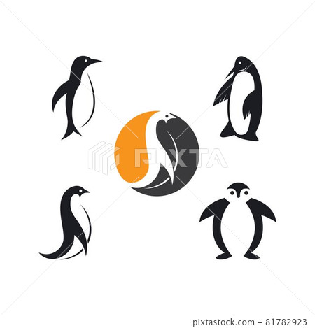penguin icon vector illustration design template - Stock Illustration ...