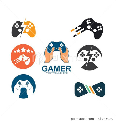 gamer icon vector illustration design template-插圖素材 [81783089] - PIXTA圖庫